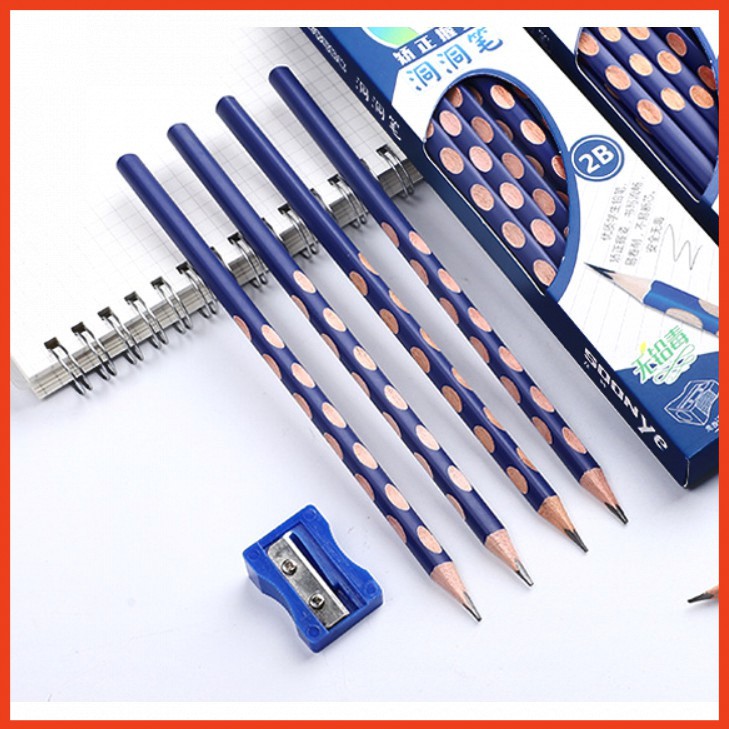 12 Bút Chì Định Vị 2B Tặng Gọt Chì