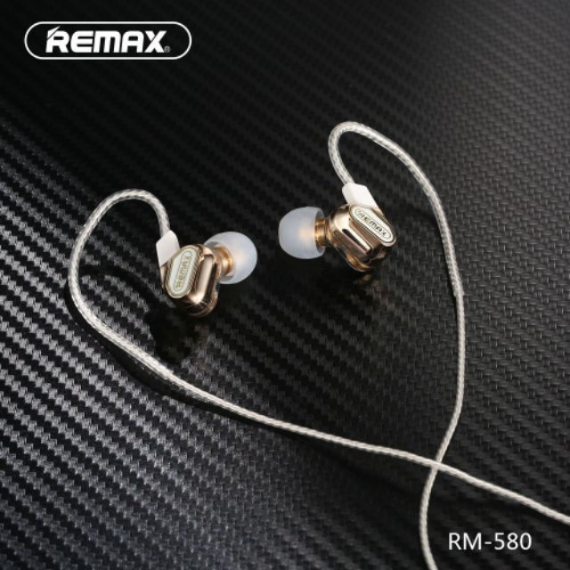 TAI NGHE THỜI TRANG REMAX RM-580 IN-EAR - Bảo Hành Toàn Quốc