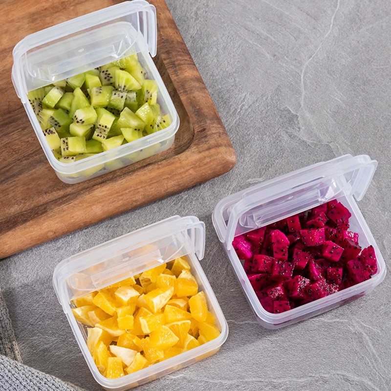 Hộp Đựng Bánh Kẹo 2 Ngăn Có Nắp Đậy Siêu Bền Tiện Dụng Cho Nhà Bếp