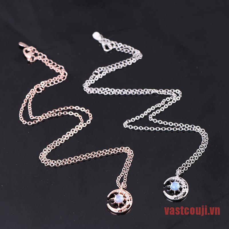 Vòng cổ Mặt Trăng Và Ngôi Sao Đính Đá Thời Trang