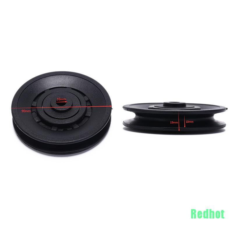 Bánh xe ròng rọc màu đen 90mm chuyên dụng cho người tập gym
