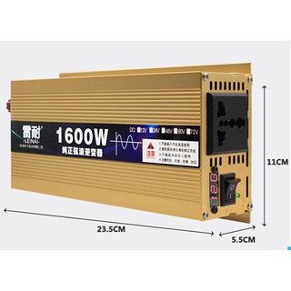 [HOT] Kích điện 12v lên 220v 1600W sine chuẩn