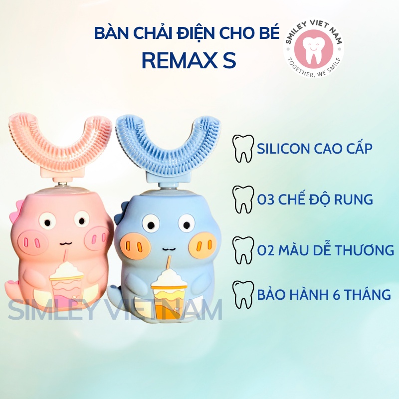 Bàn chải điện cho bé Remax S - bàn chải điện trẻ em cao cấp-  chăm sóc răng miệng trẻ nhỏ một cách tự động