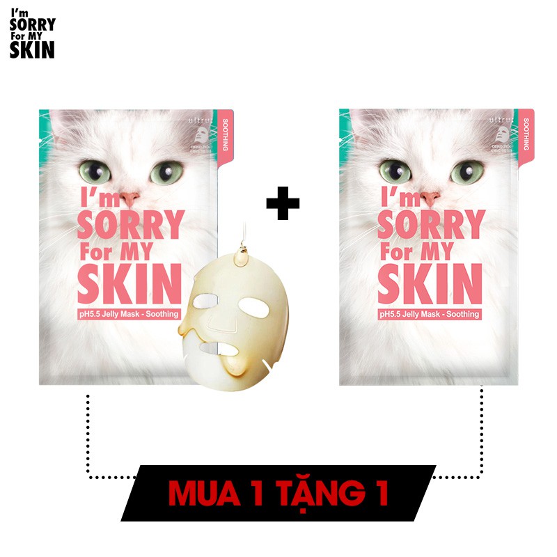 Mặt Nạ Thạch Giúp Làm Dịu Da I'm Sorry For My Skin PH 5.5 Jelly Mask Soothing 33ml