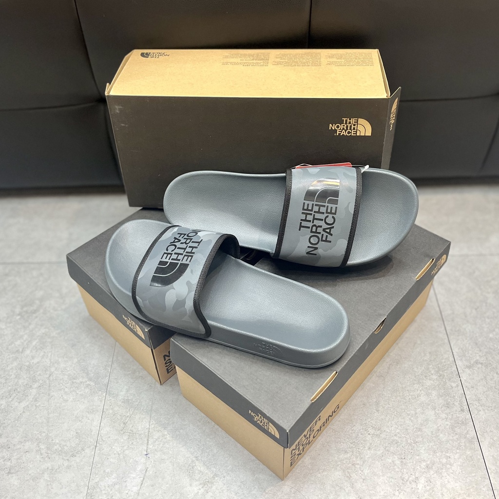 Dép North Face Camo - Xanh/Xám đậm Camo