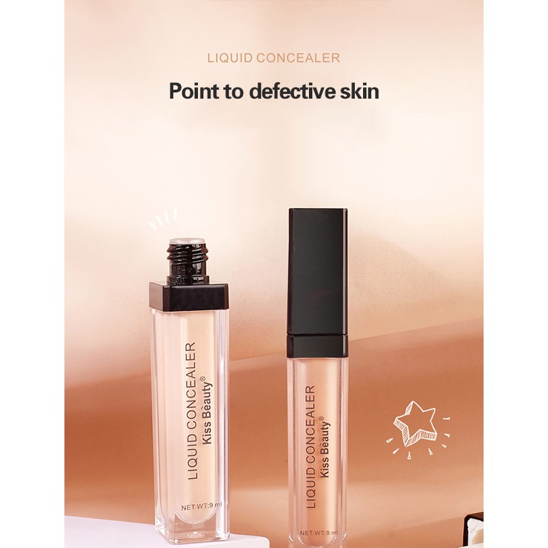 (Hàng Mới Về) Kem Che Khuyết Điểm Dạng Lỏng Lâu Trôi Không Thấm Nước Làm Sáng Da Kiss Beauty | BigBuy360 - bigbuy360.vn