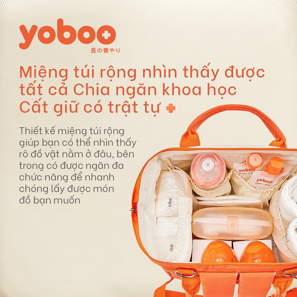 Thương Hiệu Nhật | Túi Đựng Bỉm Tã Bình Sữa Cho Mẹ yoboo | Chống Thấm Nước Chống Bụi Bẩn |