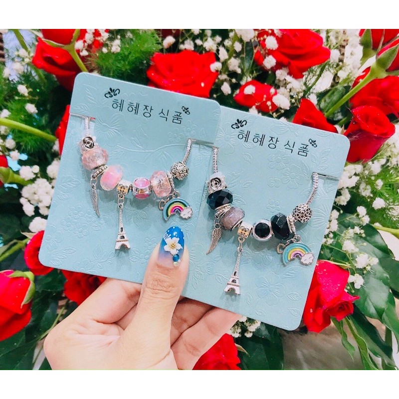 Lắc tay thời trang nữ mix charm (inbox shop lựa mẫu)