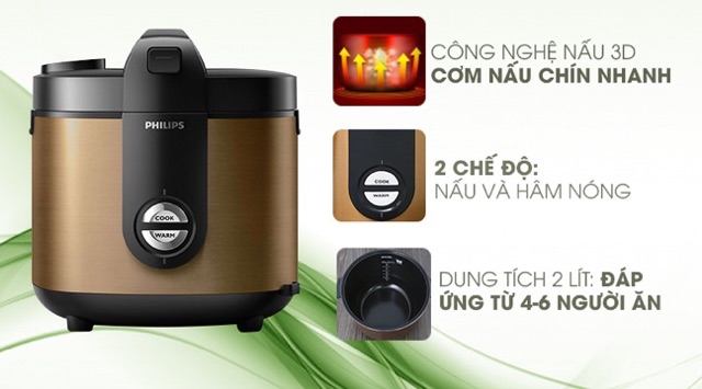 Nồi cơm phillip 2l.sản phẩm mới 💯 chính hãng | BigBuy360 - bigbuy360.vn