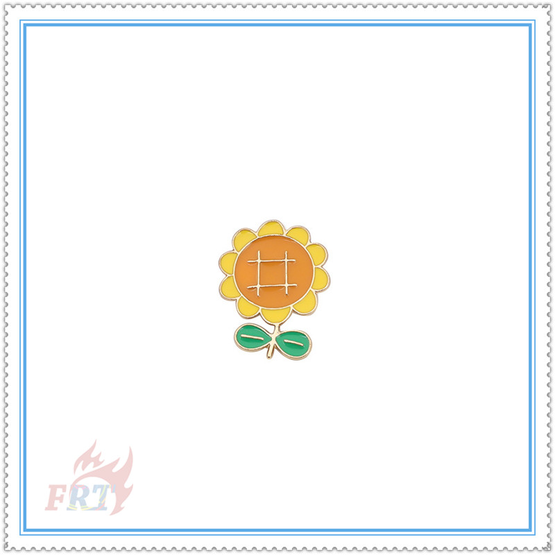 Ghim cài áo tráng men series 01 hoa hướng dương hoạt hình dễ thương