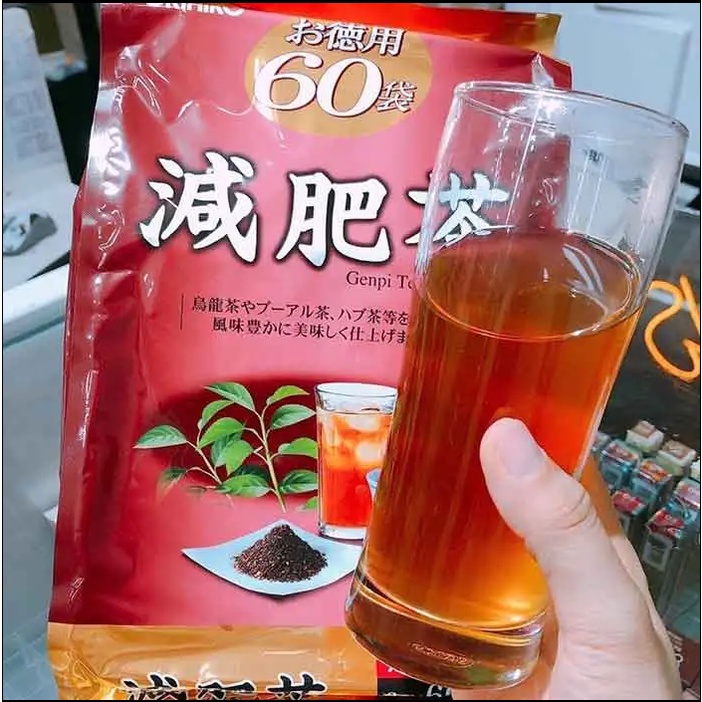 Trà Hỗ Trợ Giảm Mỡ Bụng Genpi Tea Orihiro 60 Gói Nhật Bản