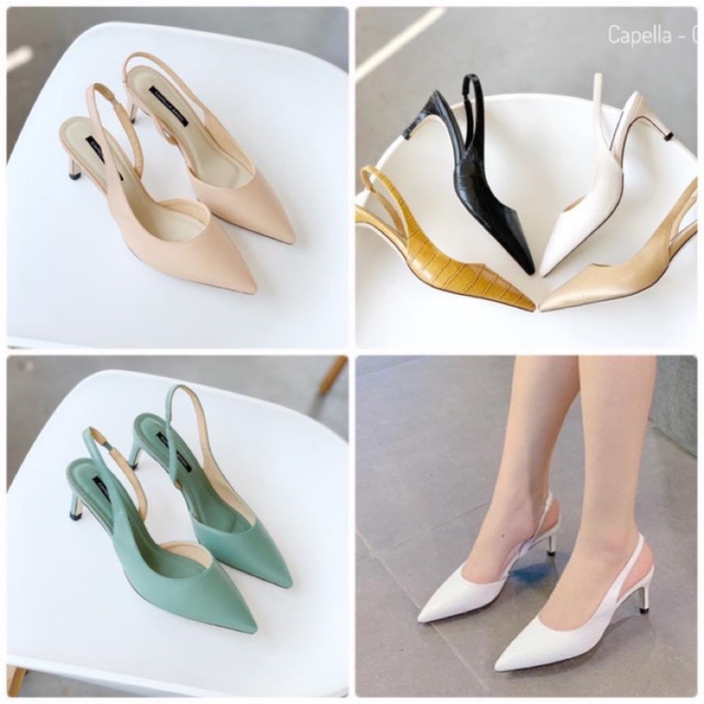 SANDAL NỮ CAPELLA SLINGBACK 6P MŨI NHỌN