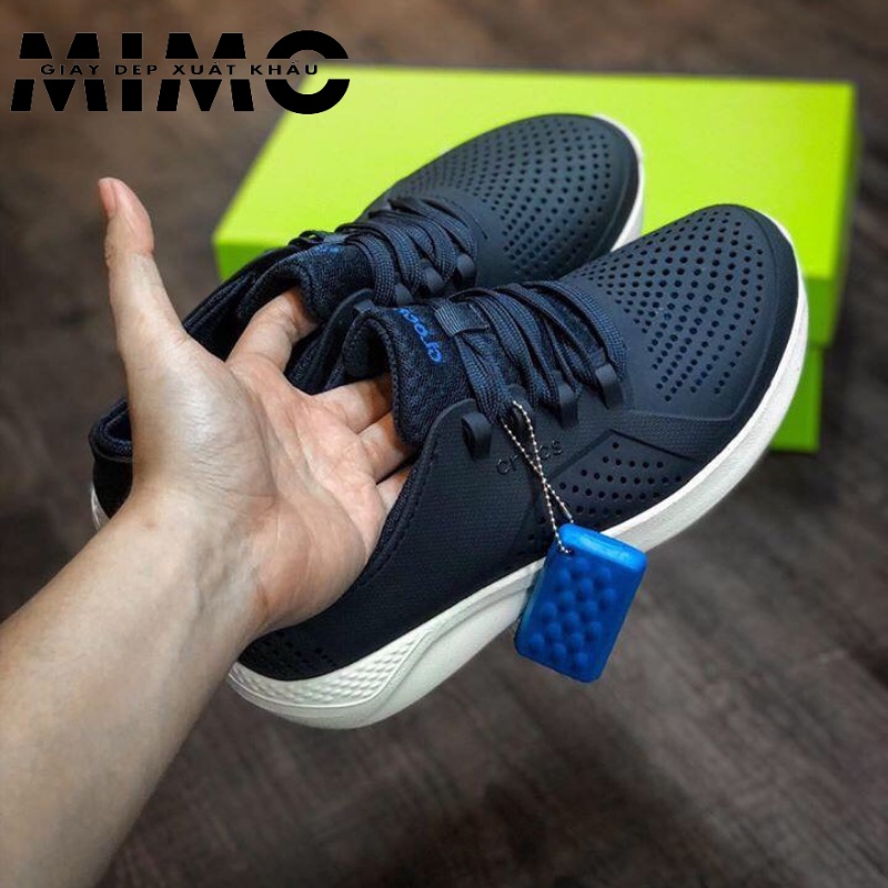 Giày nhựa buộc dây Cross Literide Pacer xanh navy full box cao cấp, êm mềm nhẹ, bền đẹp cho nam nữ