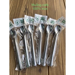 <GDKK6> Bộ 10 muỗng cà phê inox- cán dài