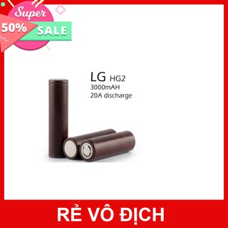(SIÊU GIẢM GIÁ) CELL PIN 3.7V 18650 3000 mAh ổn định chất lượng LG HG2 XẢ 20A
