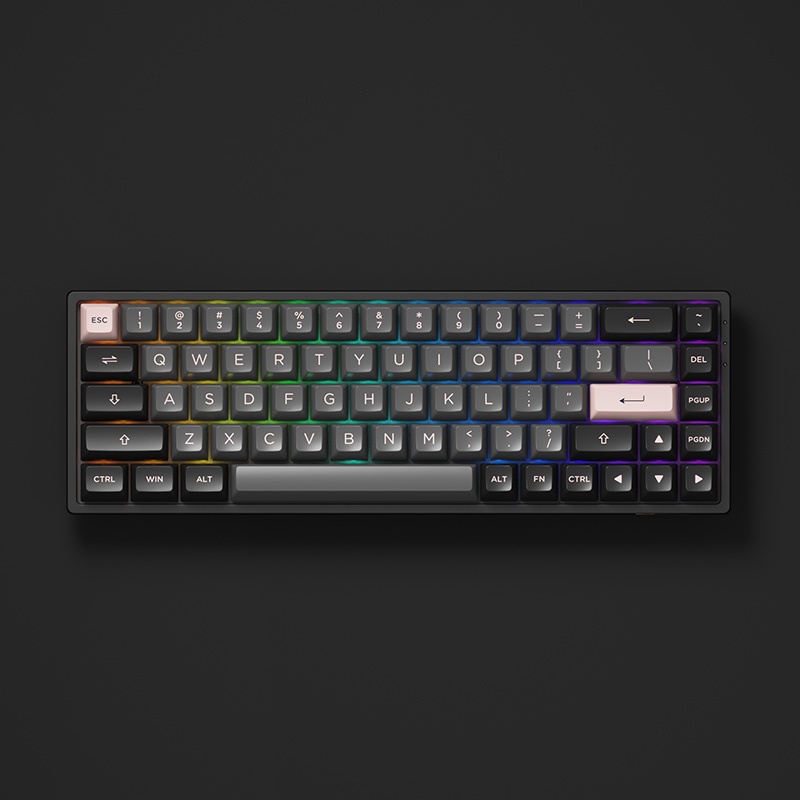 Bàn phím cơ AKKO 3068B Multi-modes Black Pink