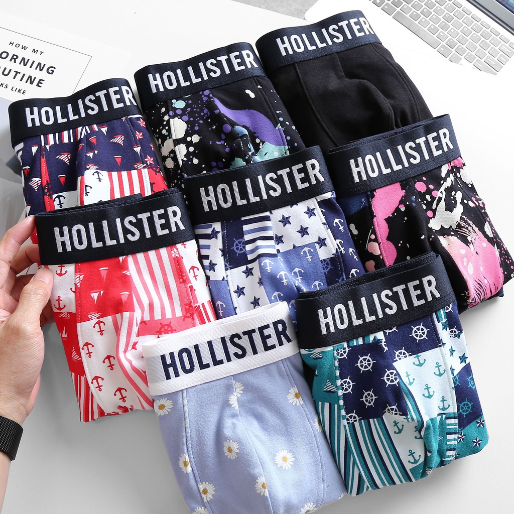 QUẦN LÓT NAM HỌA TIẾT HOLLISTER - BOXER HOLLISTER - MADE IN VIETNAM