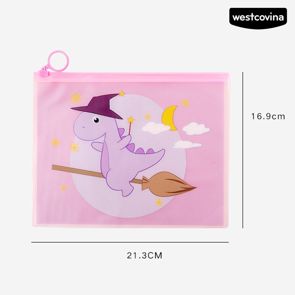 [Hot]✍Túi Đựng Bút Chì Hình Khủng Long Phối Nhẫn Dễ Thương Cho Học Sinh