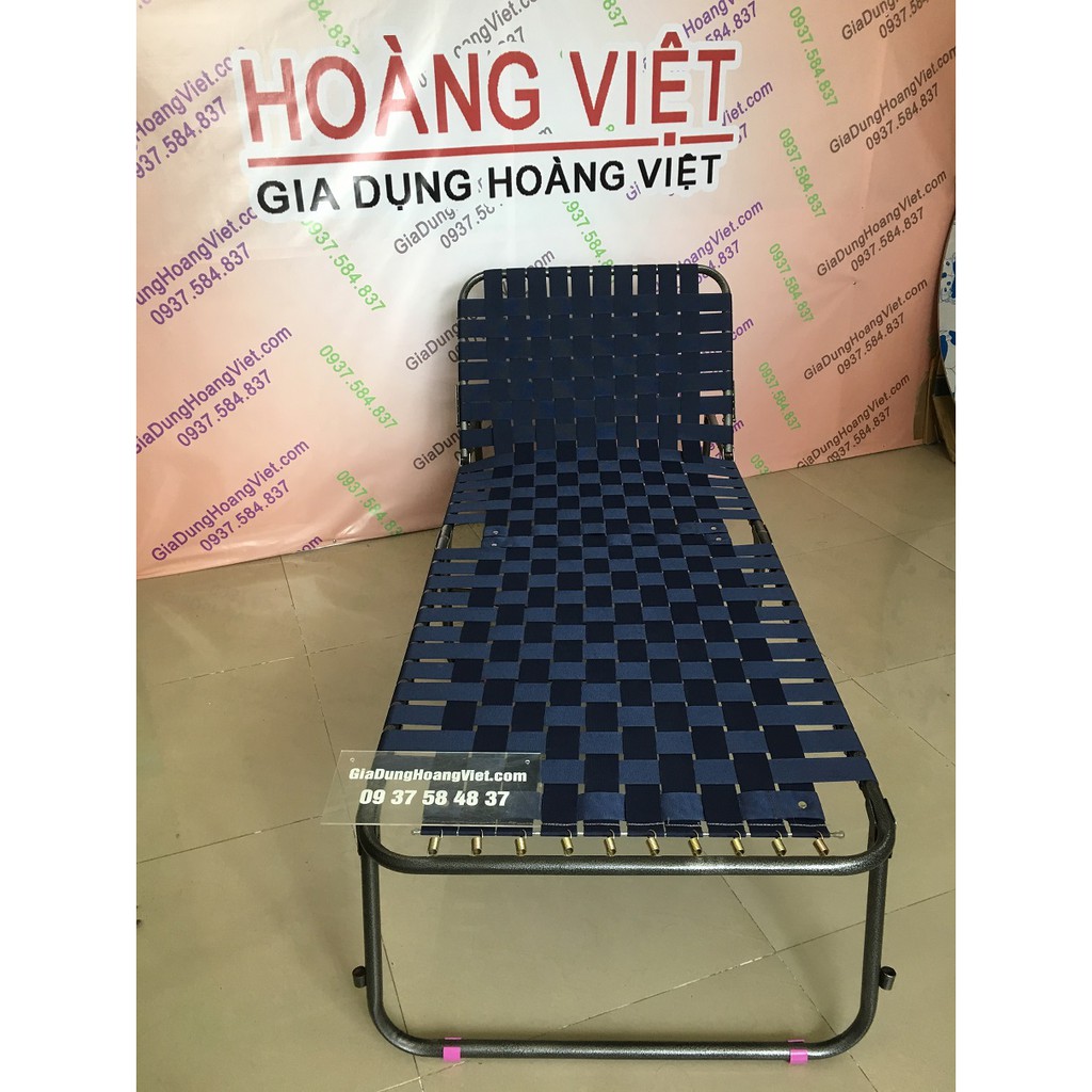 Giường xếp dù cao cấp HVLA CHÂN CAO