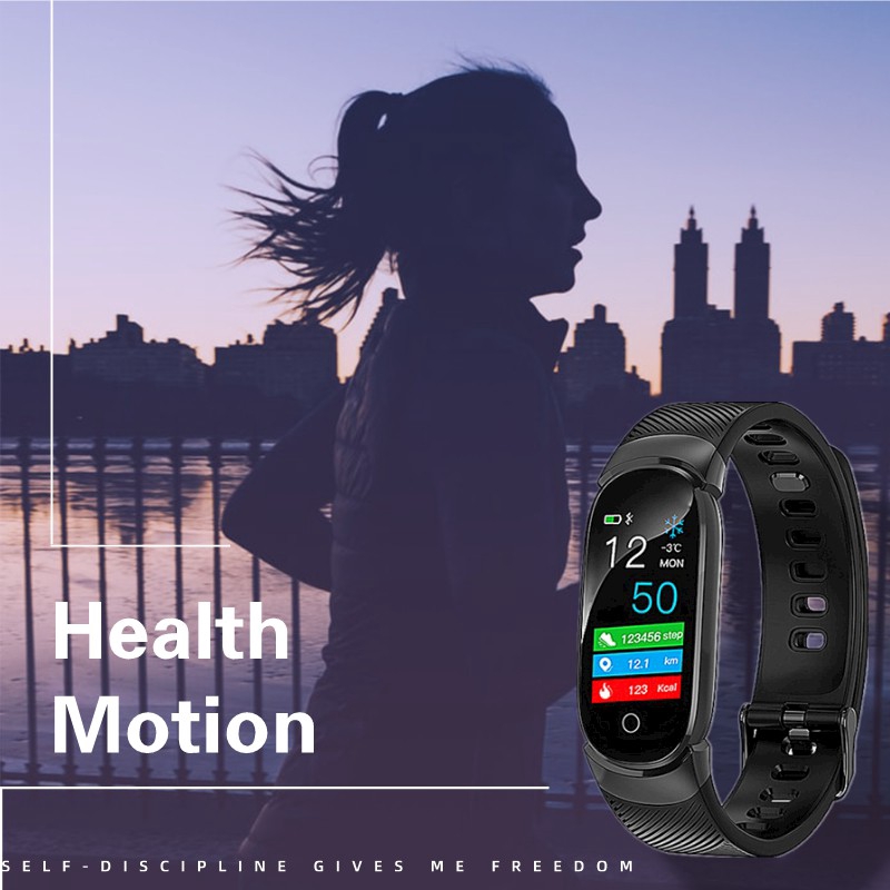 Smart Heart Rate Sports Health Watch Fitness Tracker Smart Band Weather Hiển thị Huyết áp Heart Rate Monitor Fitness Tracker Đồng hồ đeo tay thông minh Vòng đeo tay nam không thấm nước Berjalan BSW8