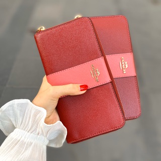 Ví Coach nữ chính hãng màu đỏ