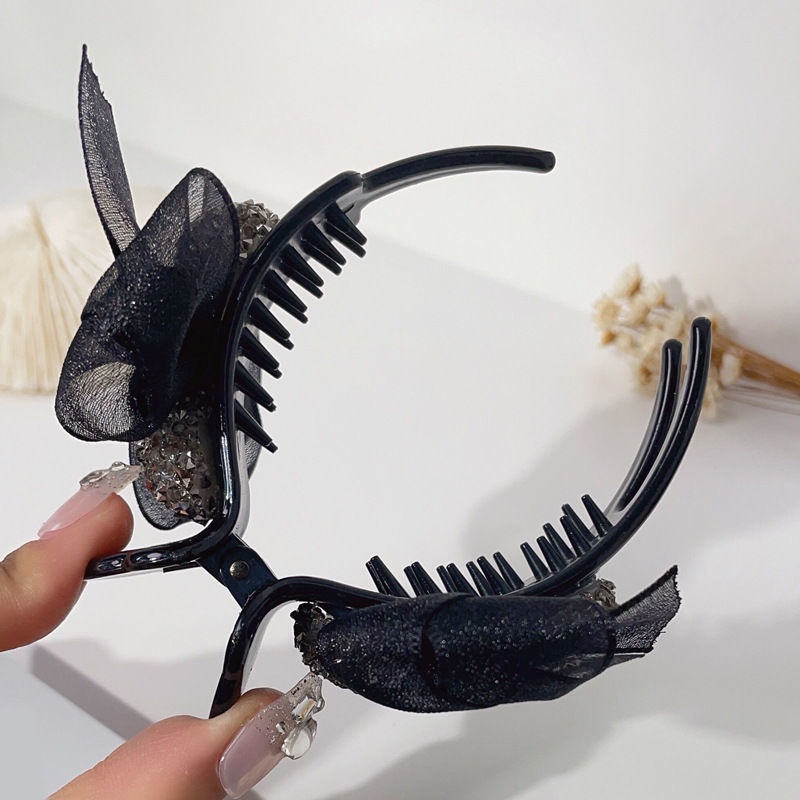 Kẹp Tóc Hình Nơ Cỡ Lớn Phong Cách Hàn Quốc Xinh Xắn Cho Nữ