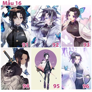 Poster/ Tranh dán tường anime Kimetsu No Yaiba nhân vật Kochou Shinobu