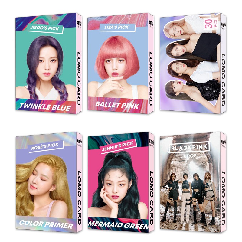 [MUA 1 TẶNG 1] 20 mẫu Lomo card 30 ảnh thành viên BLACKPINK hộp bóng siêu nét 1080HD