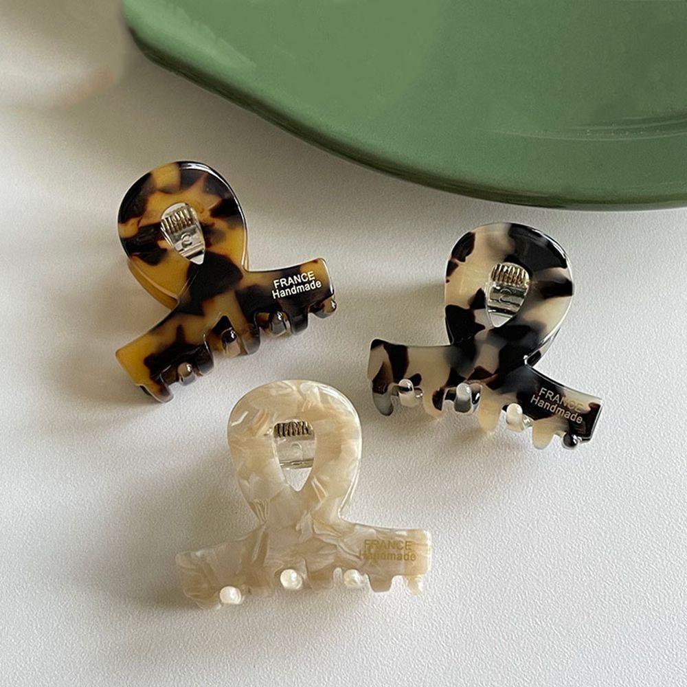 Kẹp Tóc Móng Vuốt Mini In Họa Tiết Hình Học Kiểu Hàn Quốc