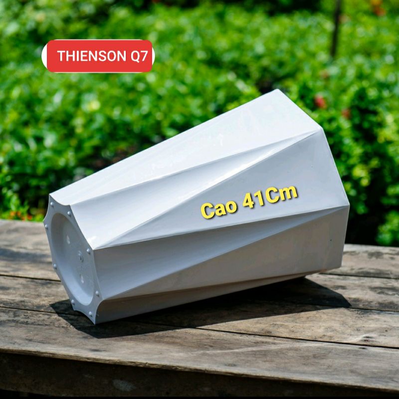 Chậu Nhựa Kim Cương 41*33Cm Xịn & Dày 8 Cạnh Trồng Cây