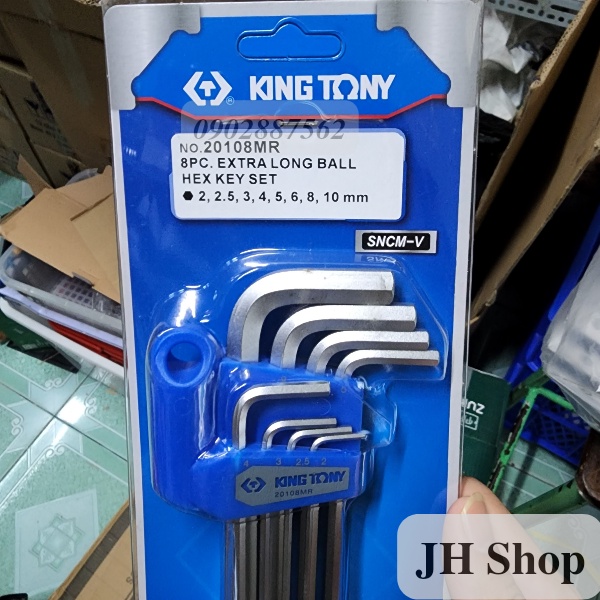 bộ lục giác bi kingtony 8 chi tiết 20108MR (2-10mm)