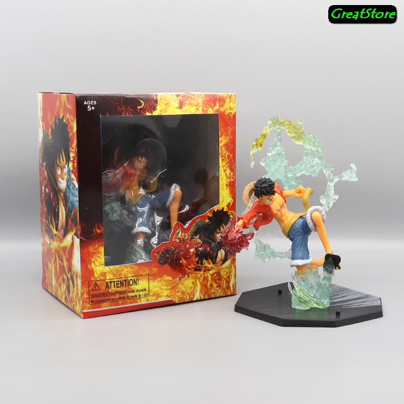 MÔ HÌNH One piece Zoro  Luffy đấm lửa ACE  Sanji Figure 12 -14cm Có Hộp