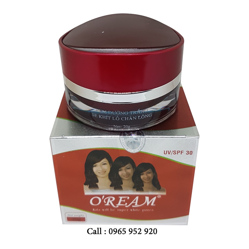 KEM OREAM DƯỠNG TRẮNG SE KHÍT LỖ CHÂN LÔNG 20G