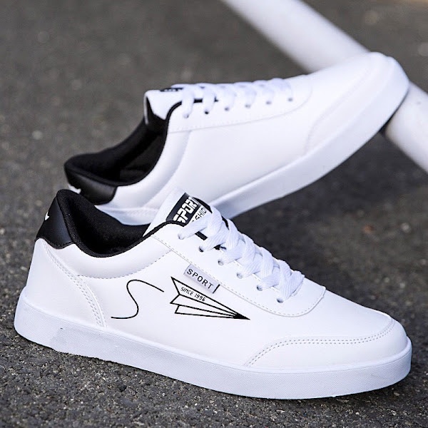 Giày nam thể thao in hình máy bay - Giày thể thao nam đơn giản basic đẹp