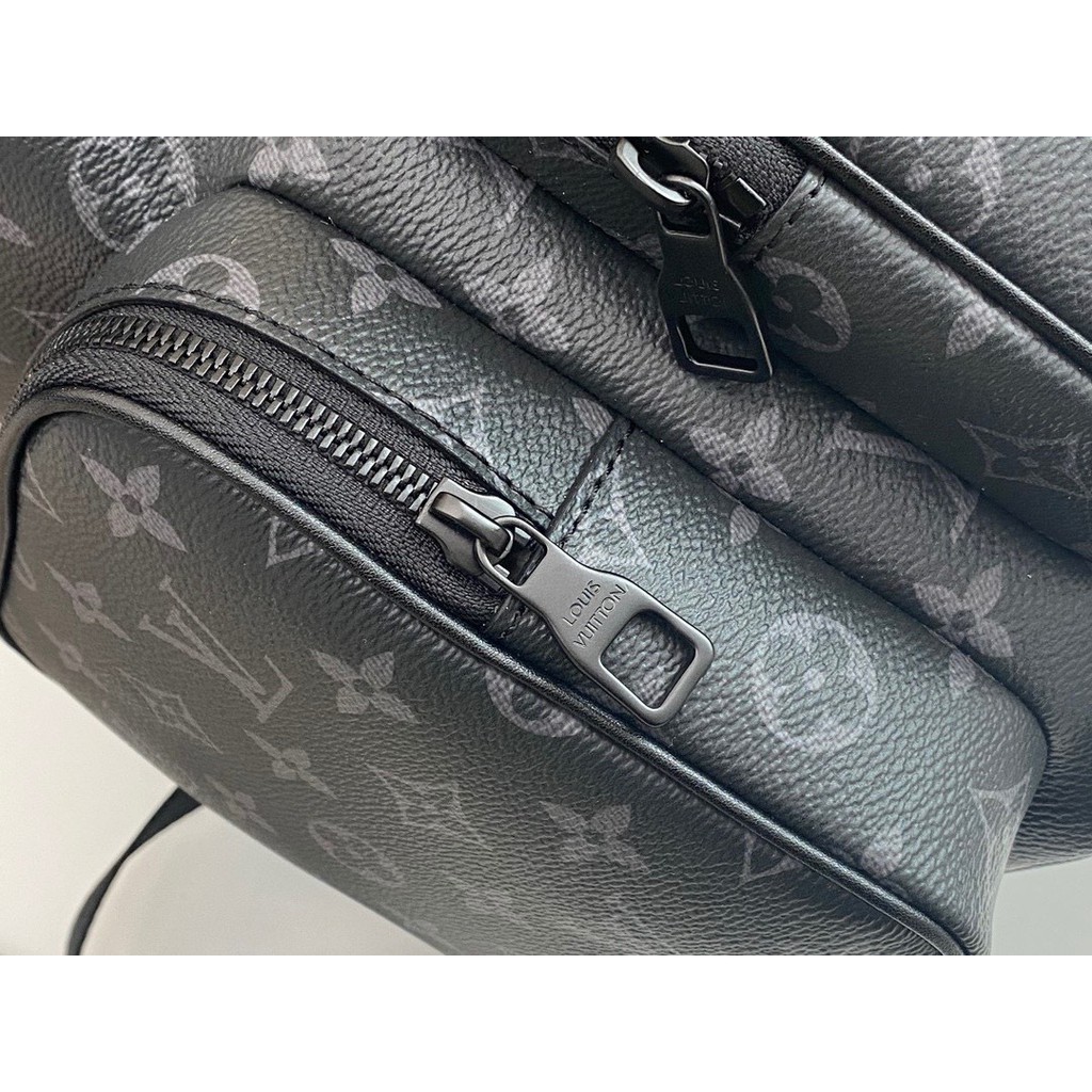 ⚡️ - Backpack Luon Vuituoi Trio Monogram Eclipse Canvas in Grey cao cấp full tag túi, balo LV