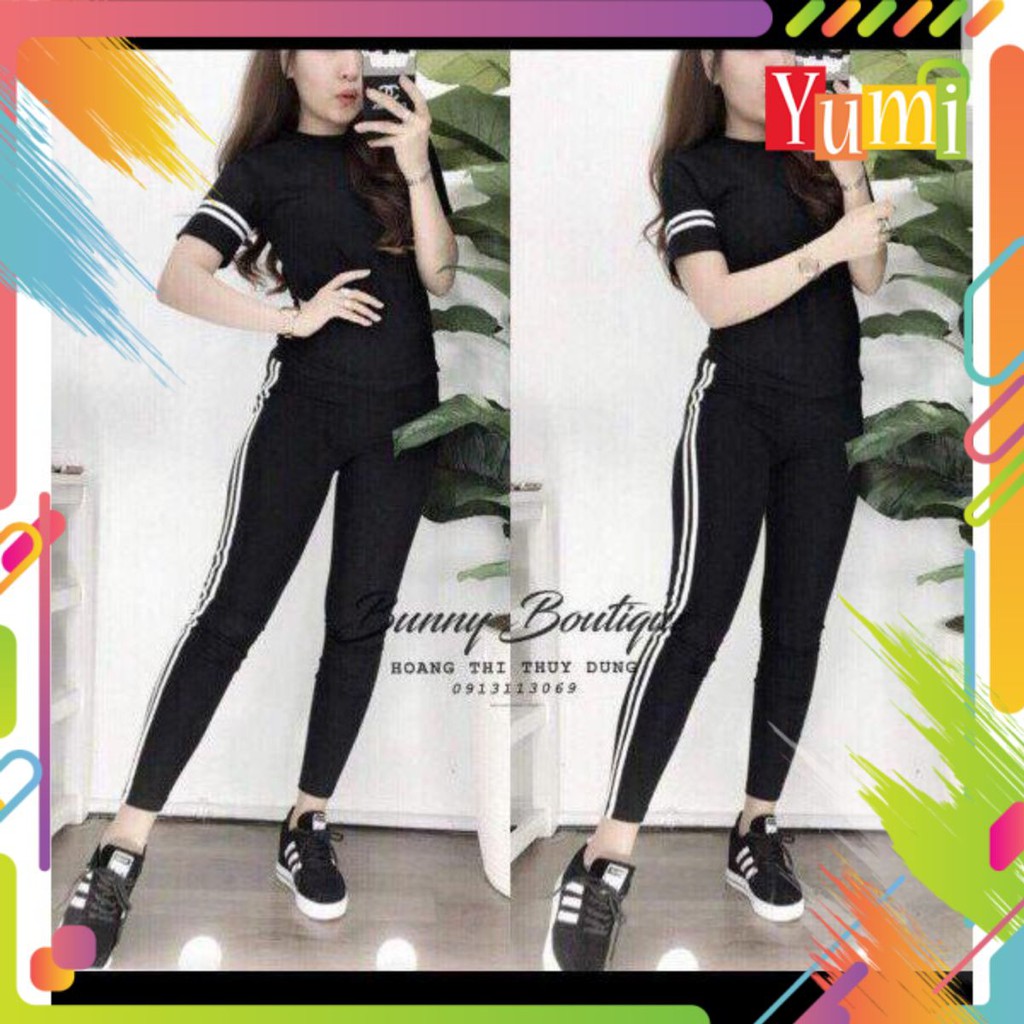 Quần ôm leggin nữ dài 3 sọc thời trang mới Lg03 | BigBuy360 - bigbuy360.vn