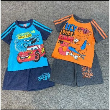 Bộ quần áo thun cotton trẻ em - Bộ quần áo cộc tay bé trai chất cotton mát co dãn thoải mái vận động