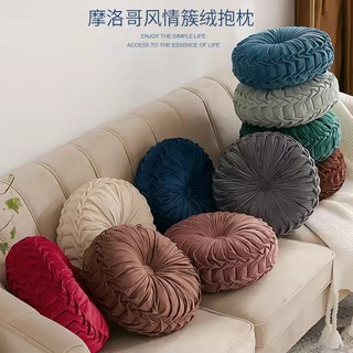 Gối nhung tròn hình bí ngô phong cách Bắc Âu