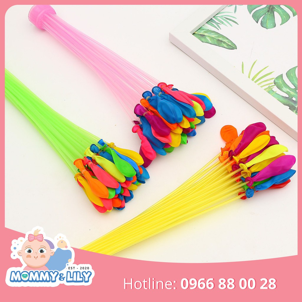 Set chùm bóng bay nước bong bóng nước vui chơi vui nhộn cho bé vui chơi