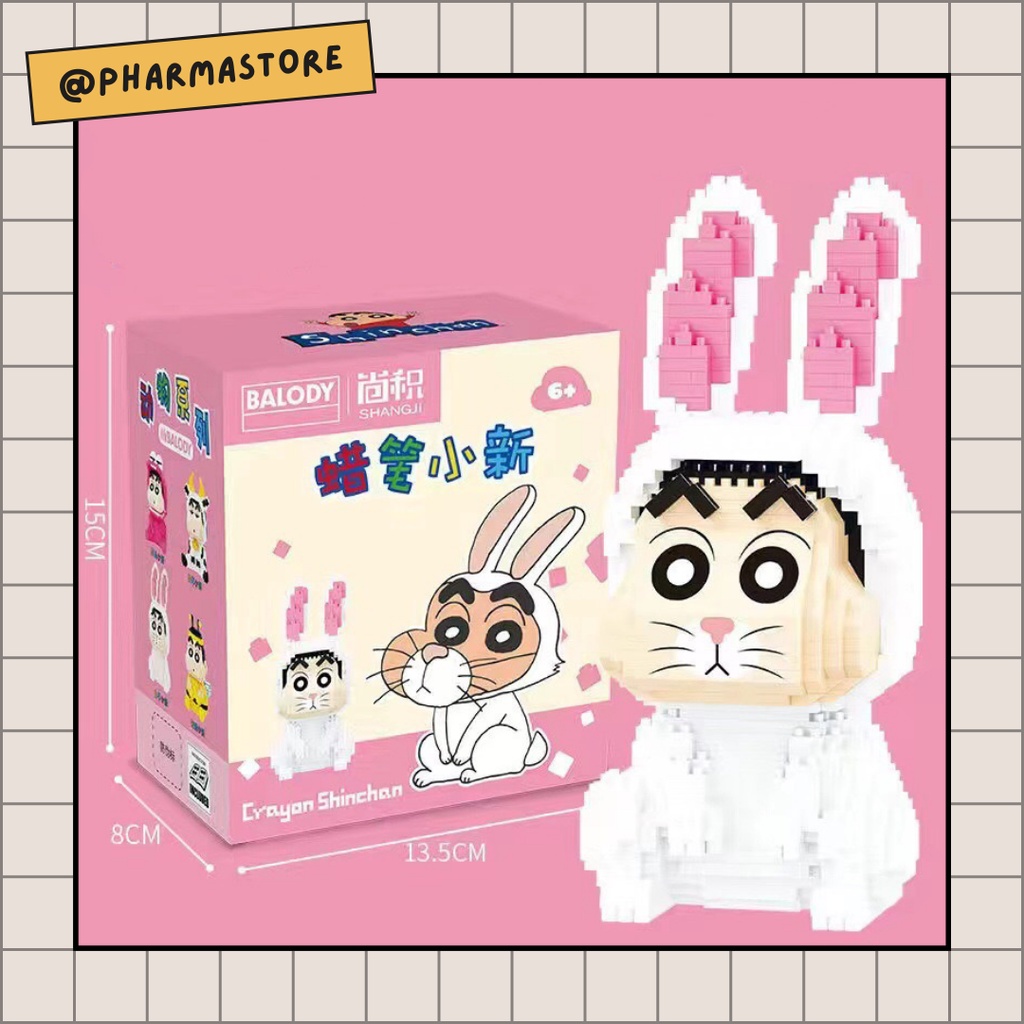 LEGO SHIN-CHAN CẬU BÉ BÚT CHÌ - ĐỒ CHƠI XẾP HÌNH LẮP RÁP MÔ HÌNH NANOBLOCK