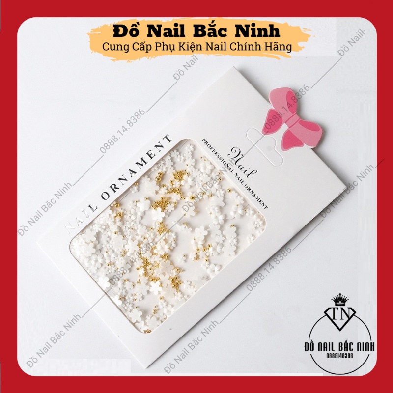Charm Hoa Nhí Gắn Móng , Hoa Sứ Trang Trí Nail Siêu Xinh