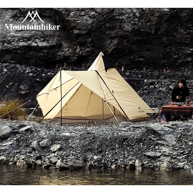 Lều Dã Ngoại Mountainhiker Hình Kim Tự Tháp Có Mái Che - Lều Cắm Trại Du Lịch Cho 6 - 8 Người