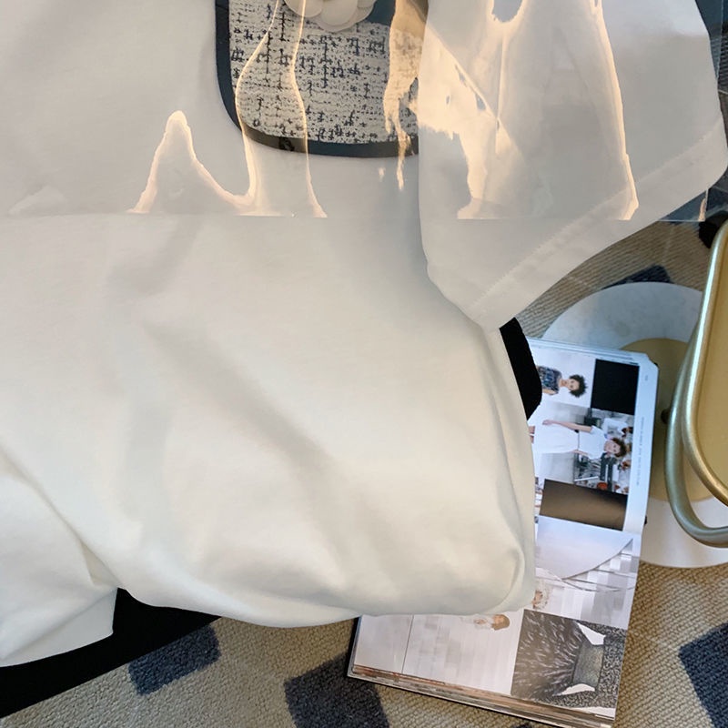 Áo Thun Tay Ngắn Thiết Kế Mới Ngọt Ngào Thời Trang Mùa Hè Dành Cho Nữ