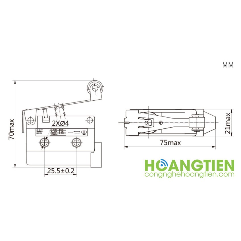 Công tắc hành trình bật tắt đèn tủ quần áo CHINT YBLXW