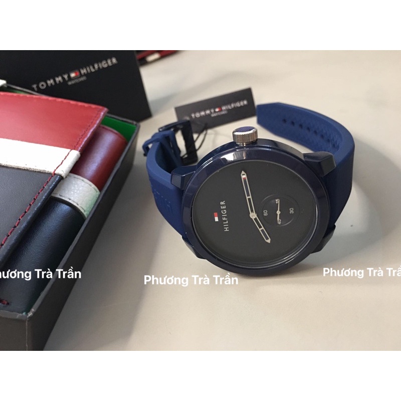 [ ONLY AUTH] ĐỔNG HÔ NAM TOMMY HILFIGER _ bill USA CASE 42mm Dây Silicon