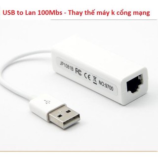Cáp chuyển đổi USB sang LAN (Trắng)