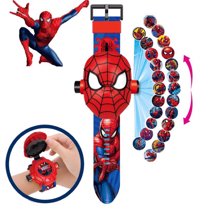 Đồng Hồ Em Bé Đôrêmon /hello kitty /spiderman/chó cứu hộchiếu hình 3D