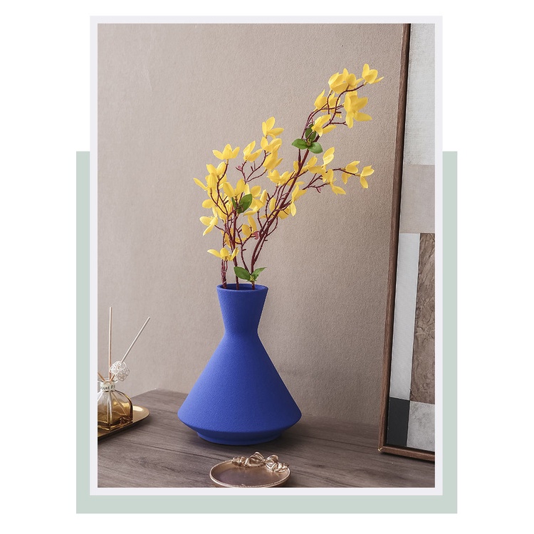 Bình trang trí phòng khách Bình gốm Morandi sáng tạo đơn giản ánh sáng sang trọng máy tính để bàn phòng ngủ phòng khách