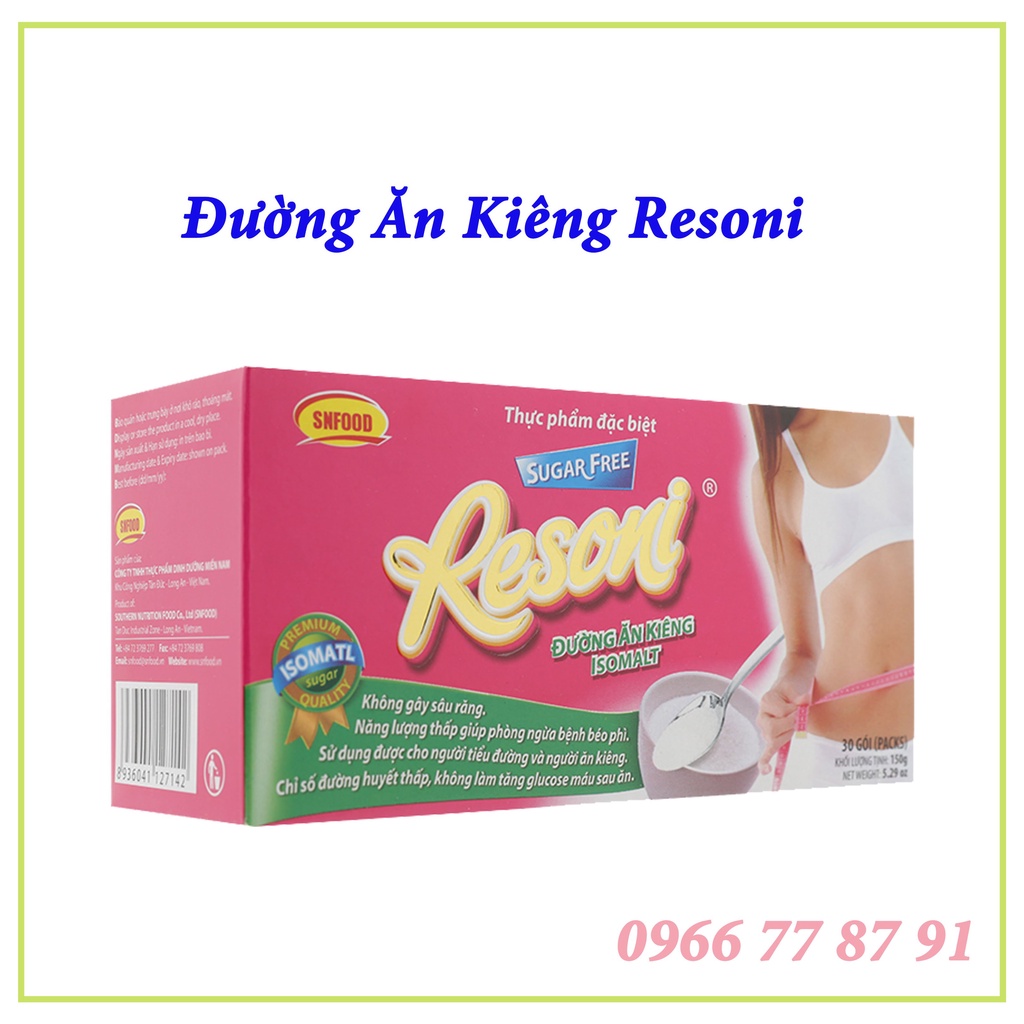 Đường Resoni dành cho người tiểu đường, ăn kiêng hộp 150g