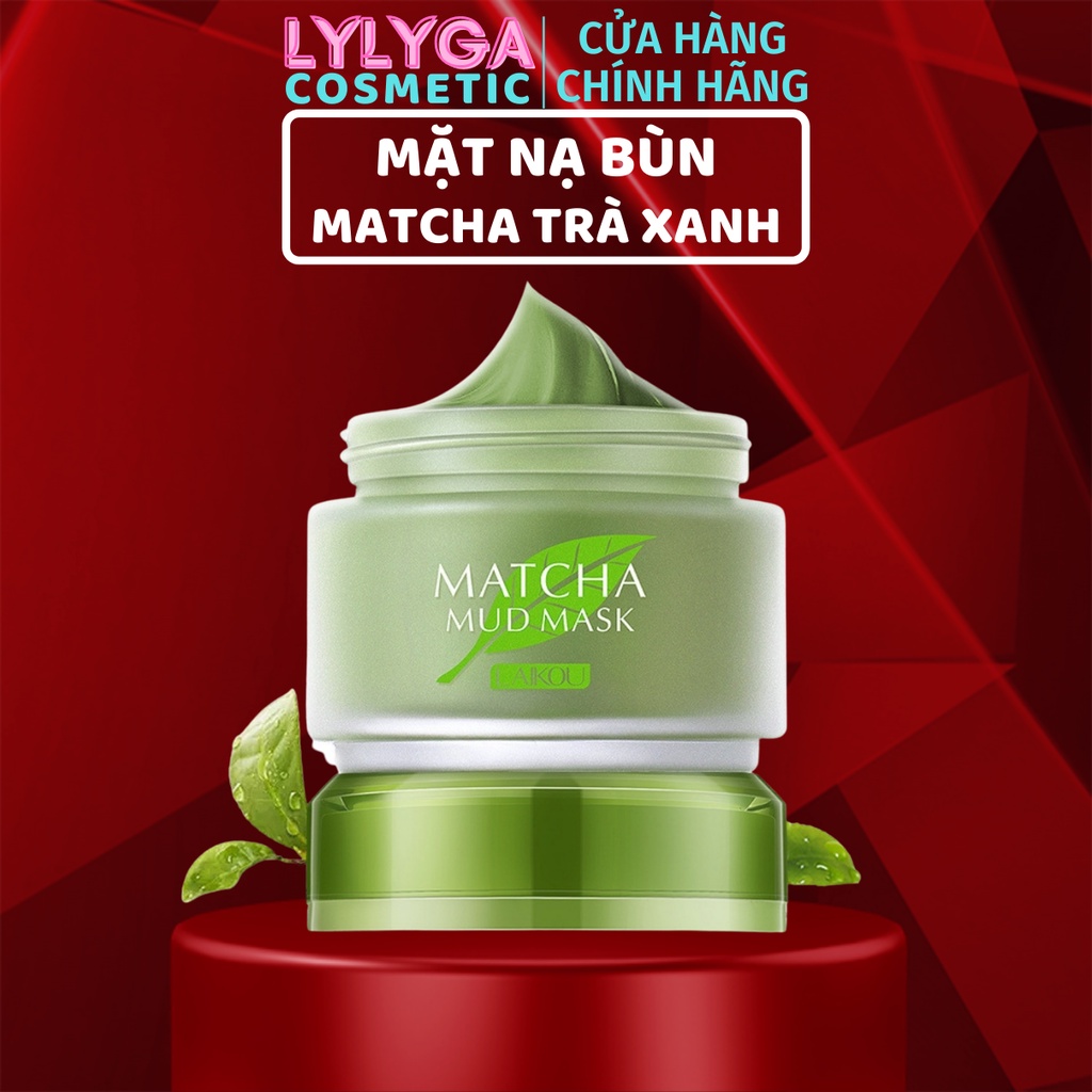 Mặt nạ bùn Matcha Mud Mask Laikou 85g mặt nạ trà xanh bùn cấp ẩm, dưỡng da mềm mịn nội địa trung MN14